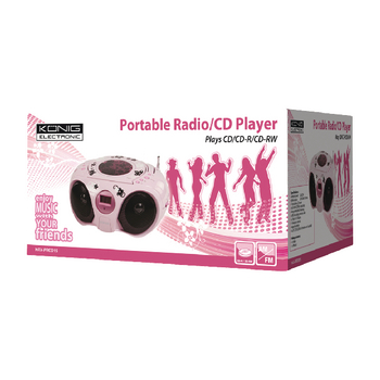 HAV-PRCD15N Fm radio- / cd-speler roze Verpakking foto